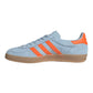 ADIDAS GAZELLE INDOOR IN CAMOSCIO AZZURRA BANDE ARANCIO
