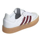 ADIDAS SAMBAE PLATFORM IN PELLE BIANCA BANDE BORDEAUX