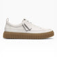 CLARKS TORHILL LACE BIANCO