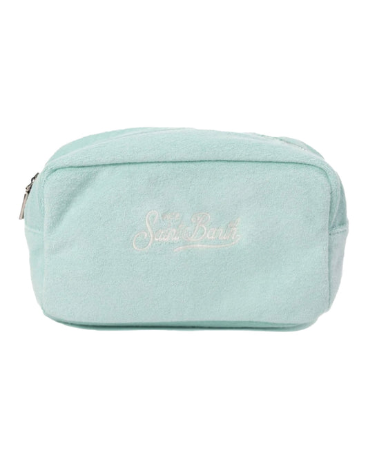 MC2 BEAUTY SOFT POUCH TERRY EMBOSSED VERDE ACQUA
