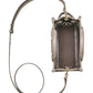 MARC JACOBS LEATHER CROSSBODY IN PELLE WOLF GREY