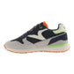 VICTORIA 802113 SNEAKERS IN CAMOSCIO E TELA BLU/GRIGIO/ARANCIO