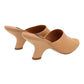 ANGEL ALARCON 125750Z CIABATTA CON TACCO IN PELLE CUOIO