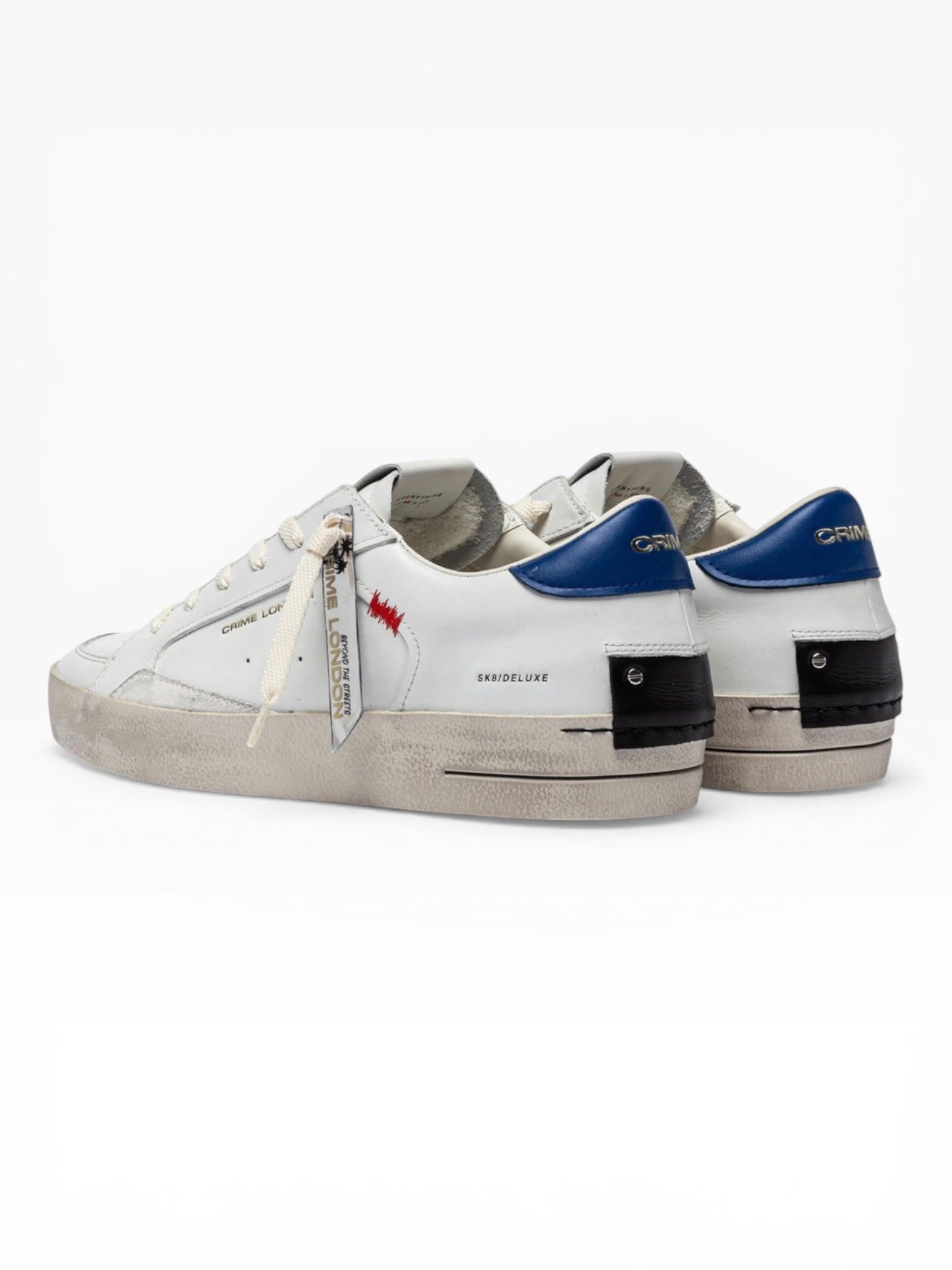 CRIME LONDON SK8 DELUXE 14103 BIANCO/BLU