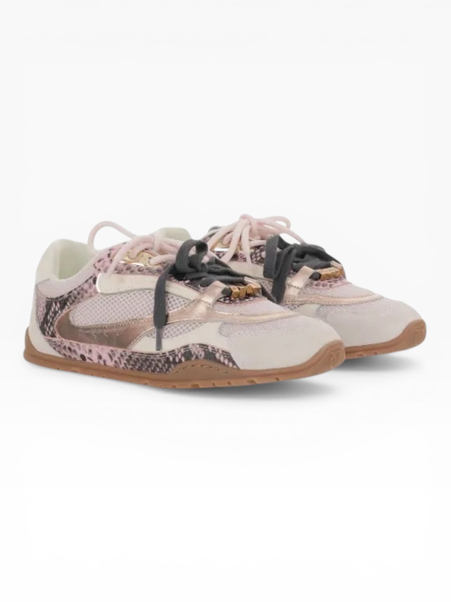 PINKO 099 SNEAKERS YULIA BIANCO/ROSA PITONATA