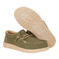 HEY DUDE WALLY WORKWEAR IN TESSUTO VERDE