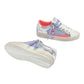 CRIME LONDON SK8 IN PELLE BIANCA GLITTER ARGENTO