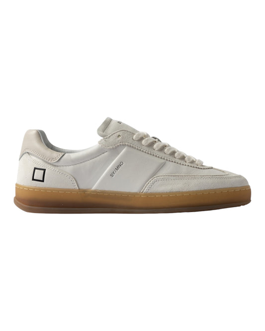 DATE SPORTY MONO IN PELLE E CAMOSCIO BEIGE FONDO MIELE
