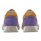 KEH-NOO 9757 SNEAKERS IN CAMOSCIO E RETE BEIGE/VIOLA/ARANCIO