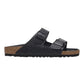 BIRKENSTOCK ARIZONA RIVET LOGO INTRECCIATA NERA