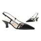 OVYE' 1633AC SLINGBACK IN VERNICE NERO 2 FIBIE