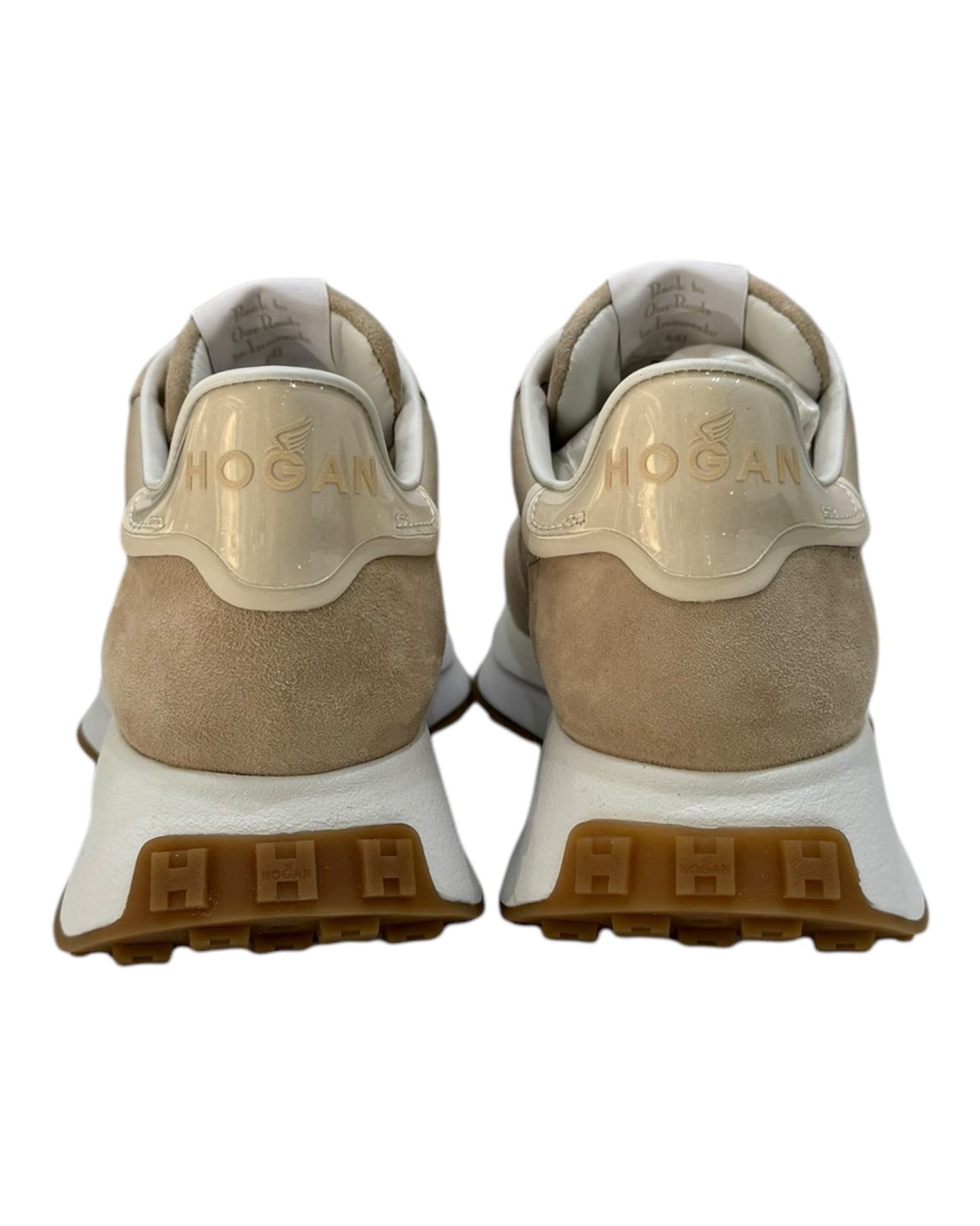 HOGAN 641 HXW TESSUTO e CAMOSCIO BEIGE