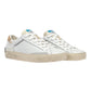 CRIME LONDON DISTRESSED IN PELLE BIANCA/BEIGE
