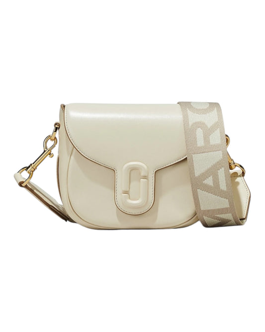 MARC JACOBS THE COVERED SADDLE IN PELLE BEIGE