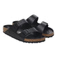 BIRKENSTOCK ARIZONA RIVET LOGO INTRECCIATA NERA