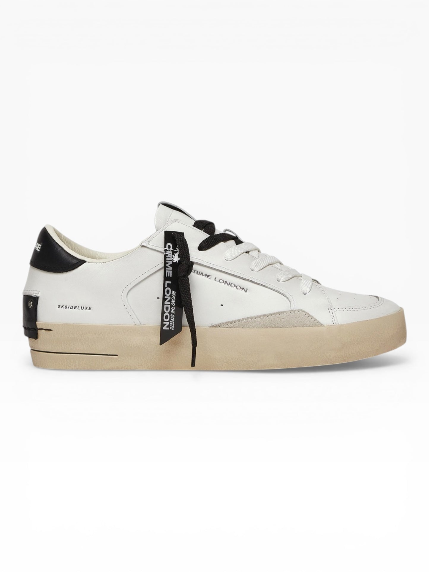CRIME LONDON SK8 DELUXE 17100 BIANCO/NERO