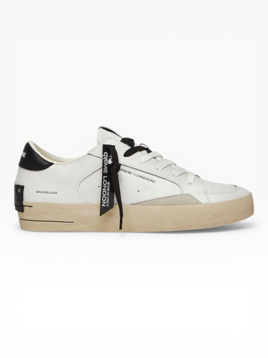 CRIME LONDON SK8 DELUXE 17100 BIANCO/NERO