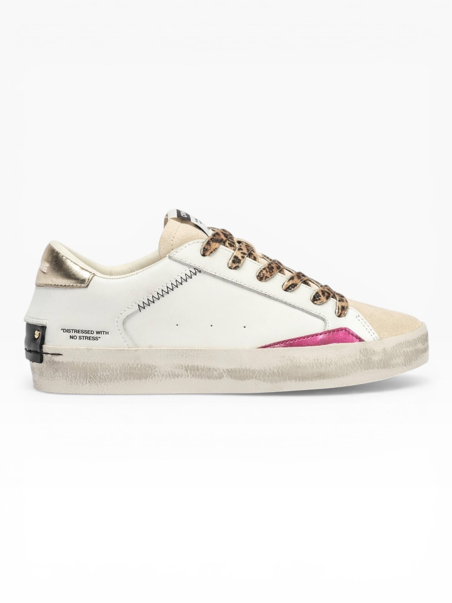 CRIME LONDON DISTRESSED 5000 BIANCO ORO