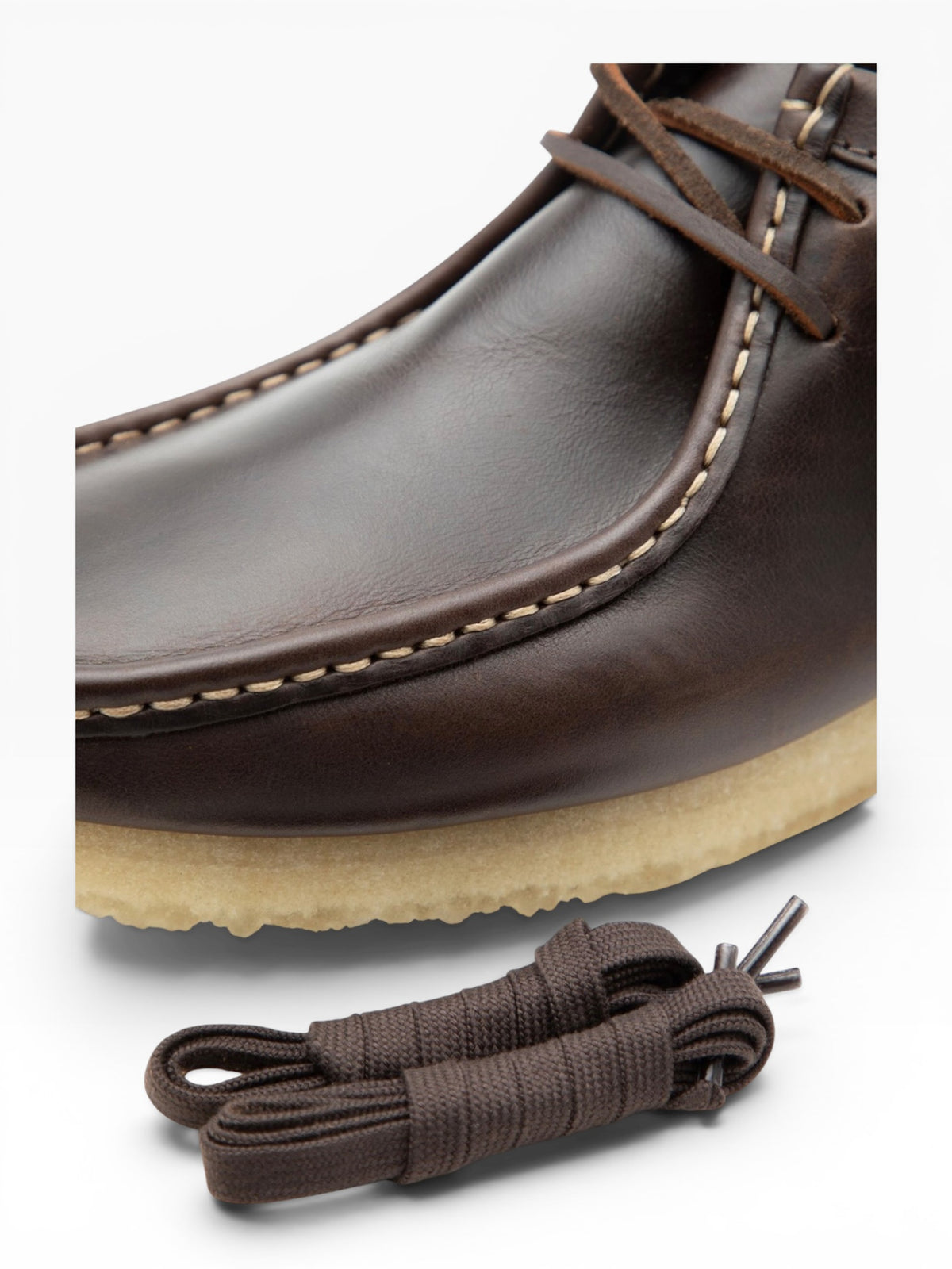 CLARKS WALLABEE DARK BROWN