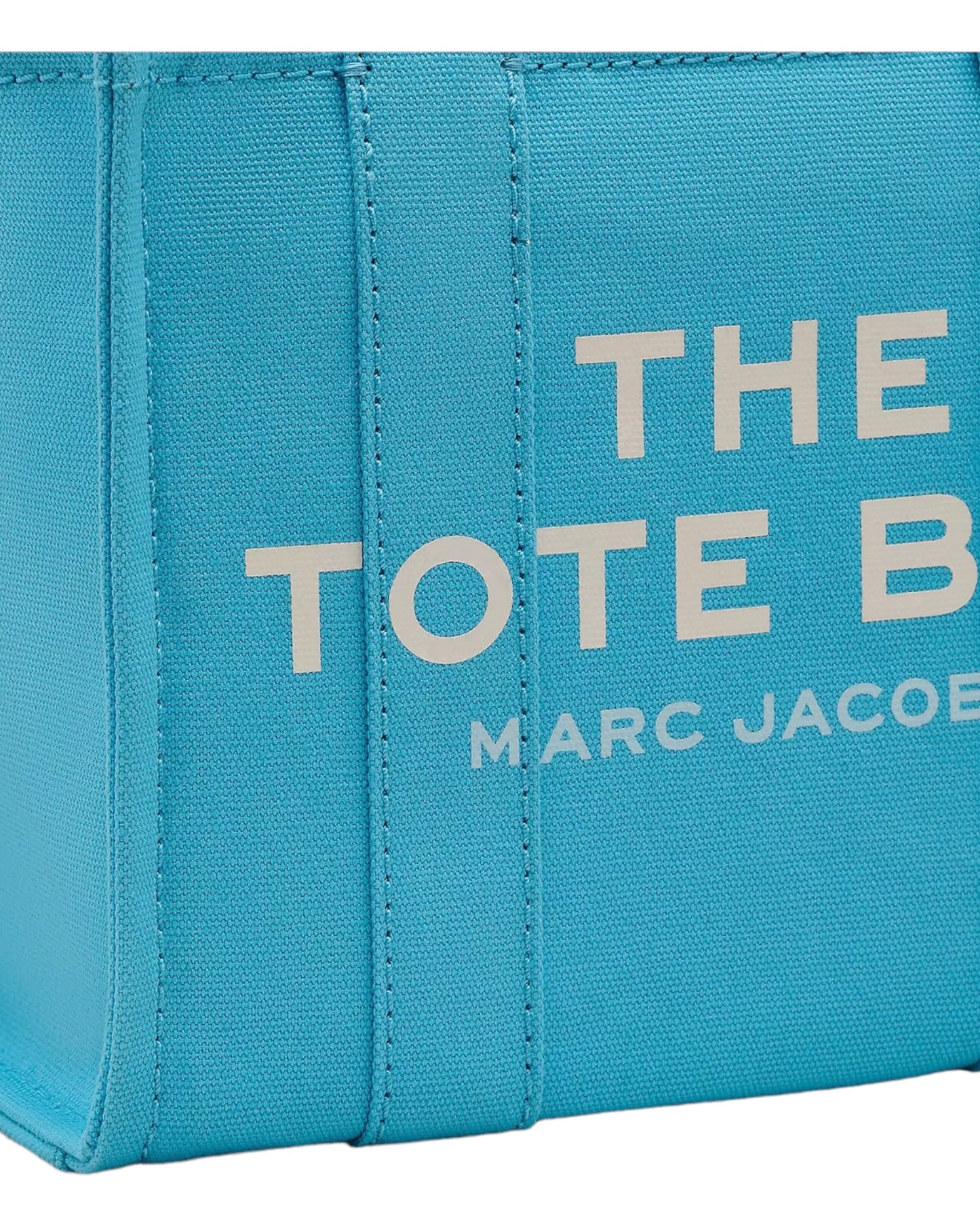 MARC JACOBS THE TOTE BAG CANVAS SMALL AZZURRO