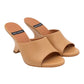 ANGEL ALARCON 125750Z CIABATTA CON TACCO IN PELLE CUOIO
