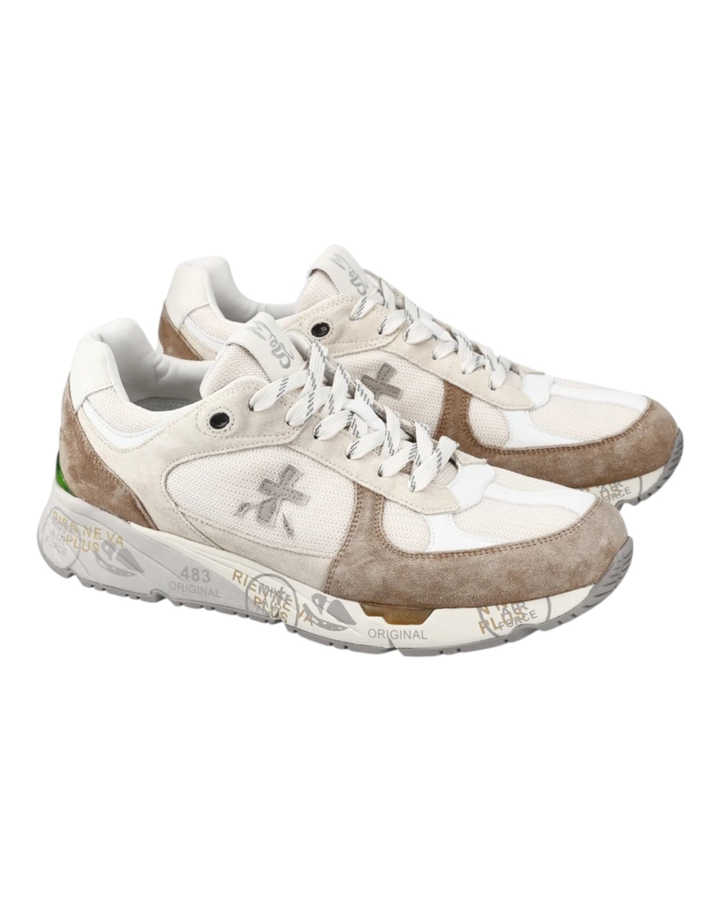 PREMIATA MASE 7241 IN CAMOSCIO BEIGE/BIANCA