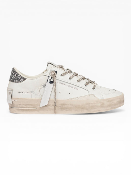 CRIMA LONDON SK8 DELUXE 20132 BIANCO/ARGENTO