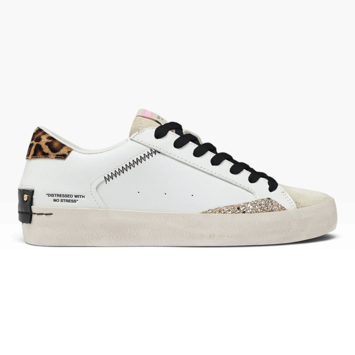 CRIME LONDON DISTRESSED 27000 BIANCO/ANIMALIER