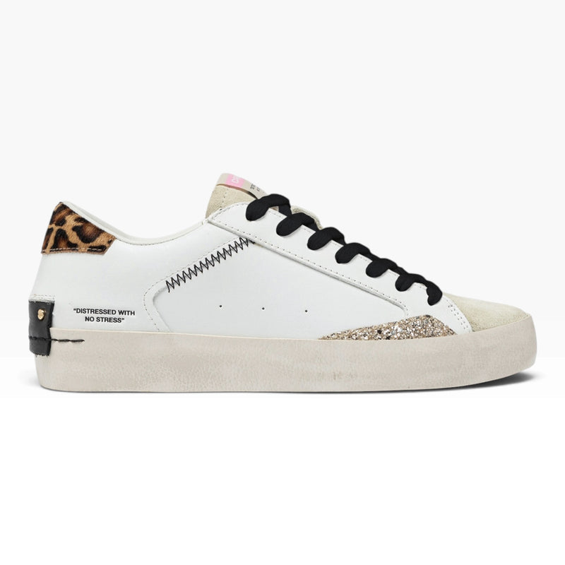 CRIME LONDON DISTRESSED 27000 BIANCO/ANIMALIER