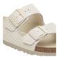 BIRKENSTOCK ARIZONA RIVET LOGO PELLE INTRECCIATA BIANCO
