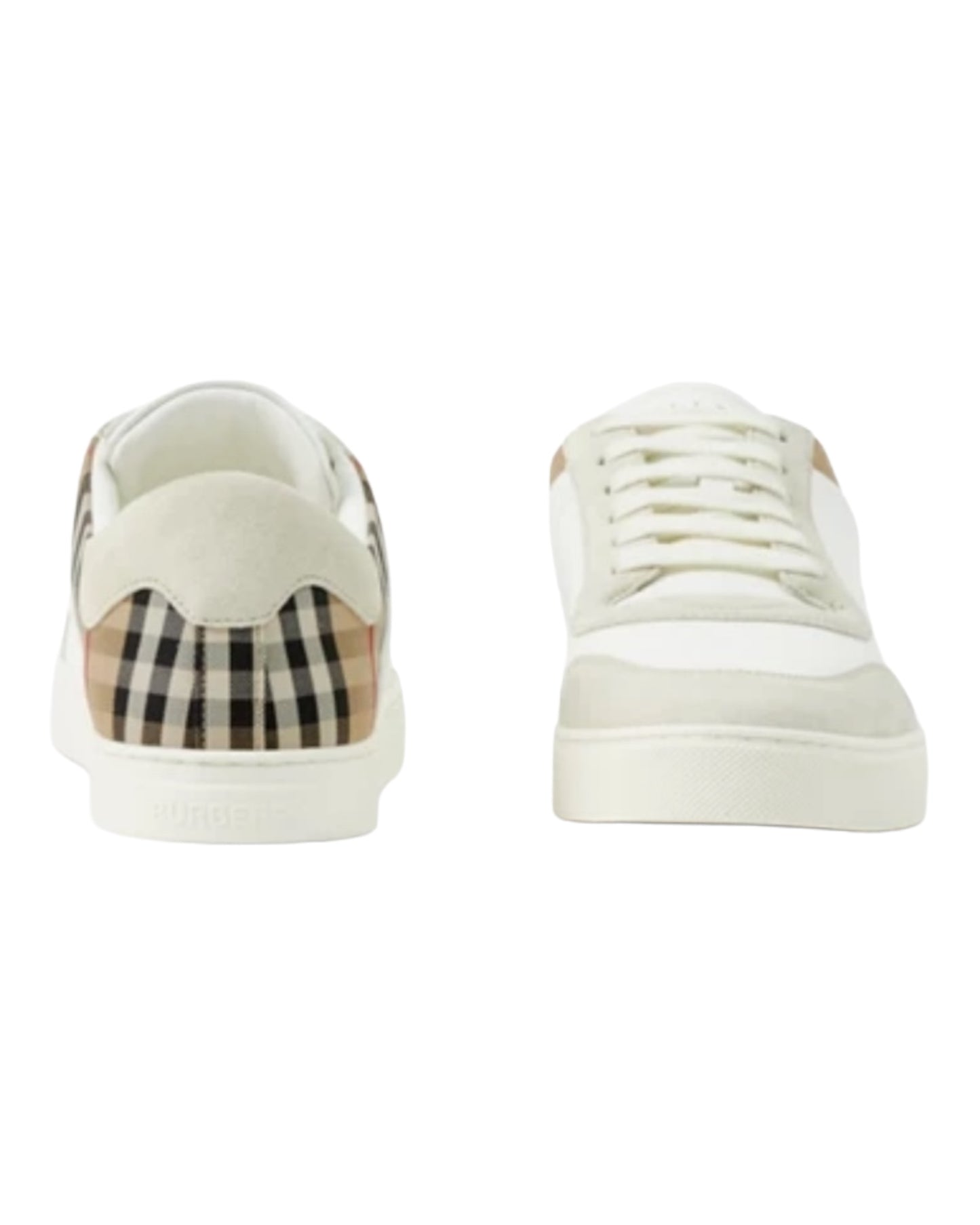 BURBERRY SNEAKERS IN PELLE E CAMOSCIO CON CHECK