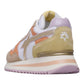 W6YZ YAK DONNA IN CAMOSCIO E TESSUTO BEIGE/ARANCIO/VIOLA