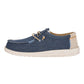 HEY DUDE WALLY JUTE IN TESSUTO AZZURRO