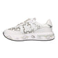 PREMIATA CASSIE 7385 IN PELLE TRAFORATA BIANCA