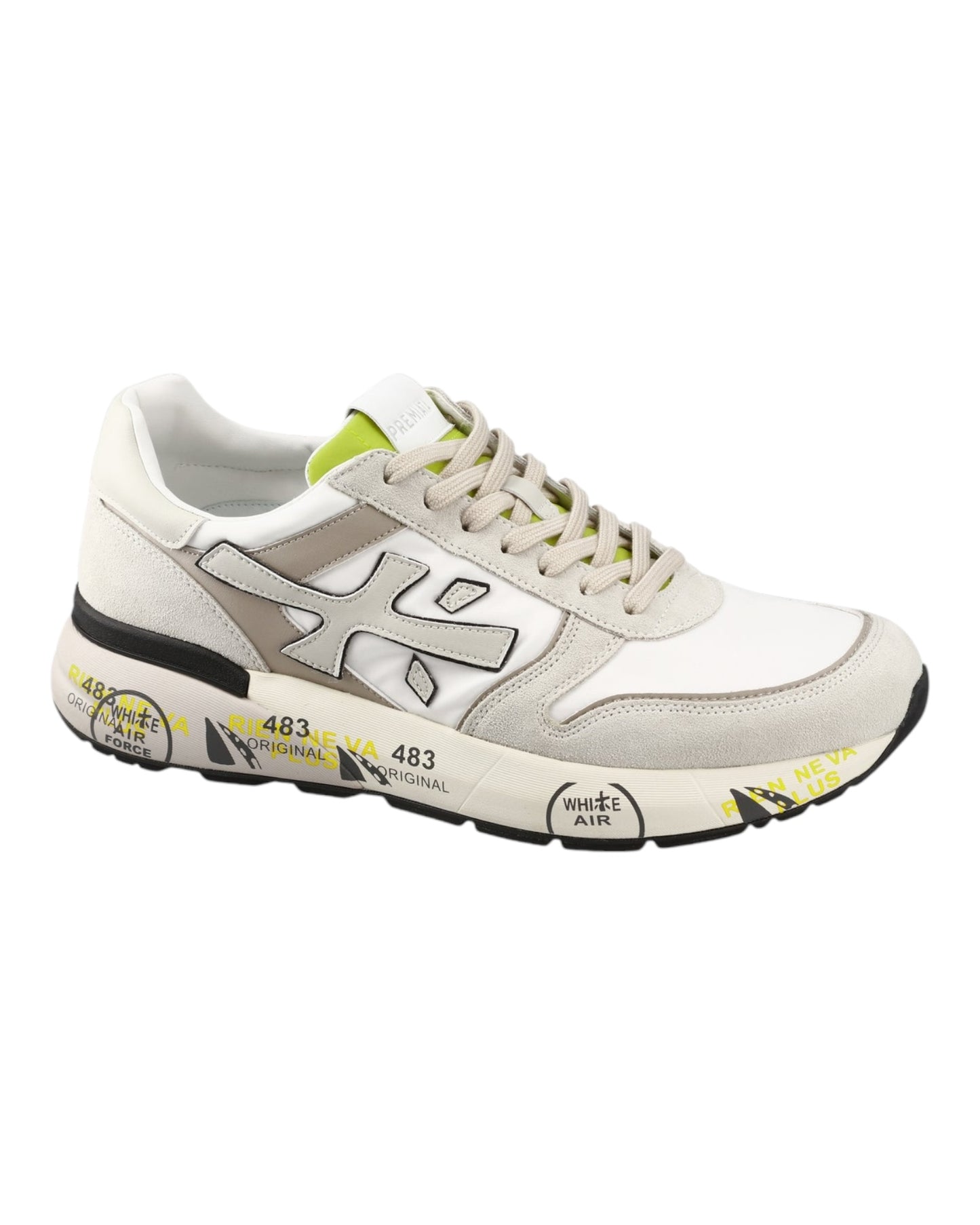 PREMIATA MICK 7212 IN CAMOSCIO GRIGIO/BIANCO