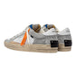 CRIME LONDON SK8 IN PELLE BIANCO/GRIGIO