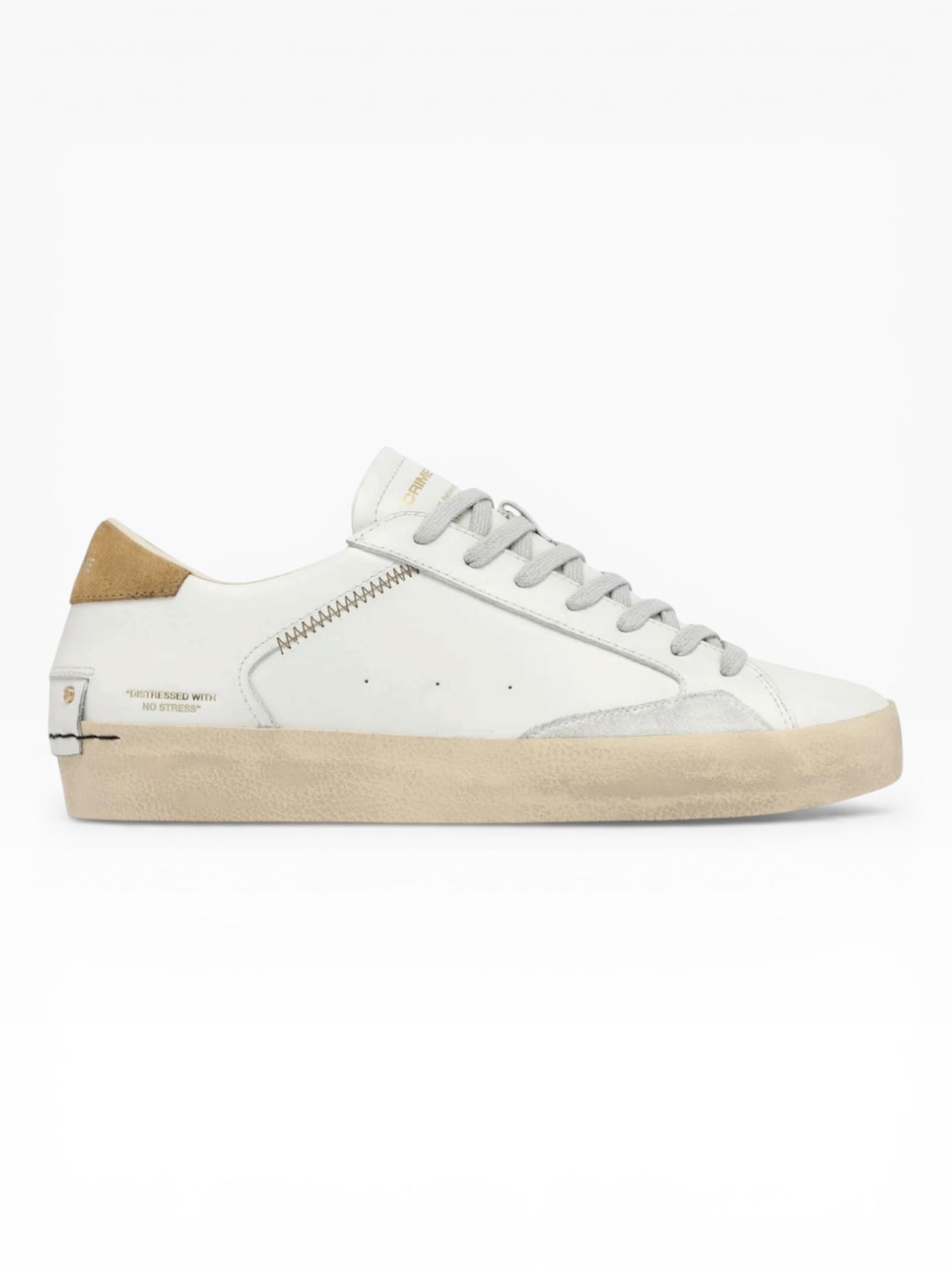 CRIME LONDON DISTRESSED 14006 BIANCO/BEIGE