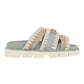 MOU BIO SANDAL BICOLOR VERDE/BEIGE (TEA)