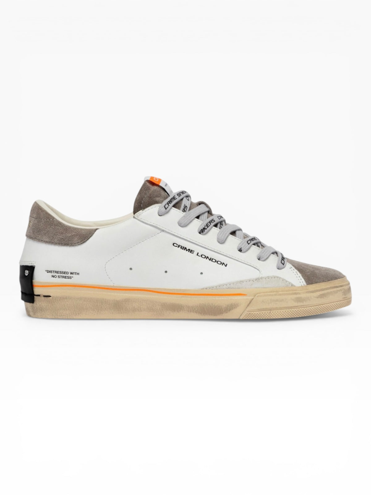 CRIME LONDON DISTRESSED 19054 BIANCO/GRIGIO