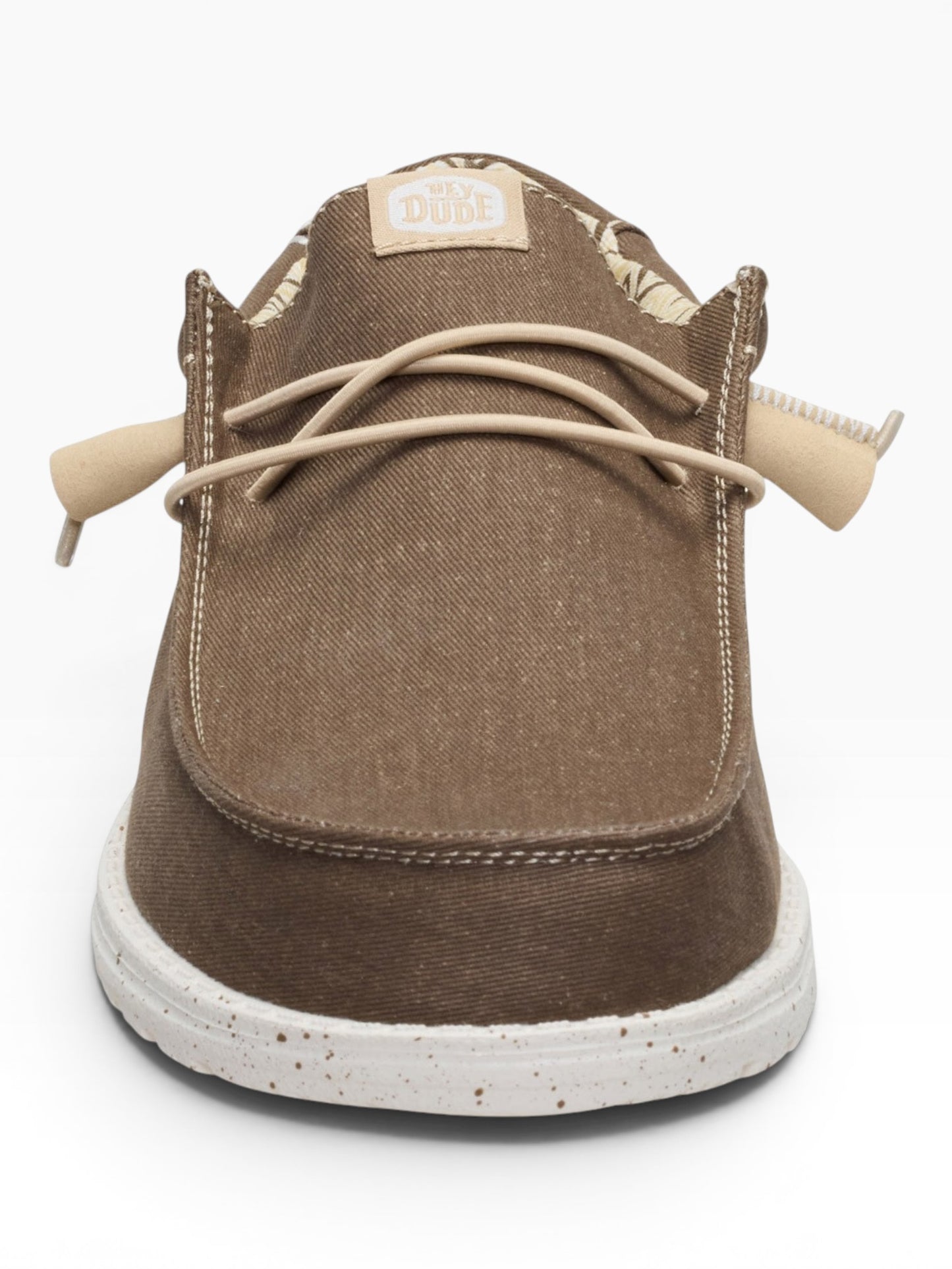 HEY DUDE WALLY STR CANVAS 2LN TEAK BROWN