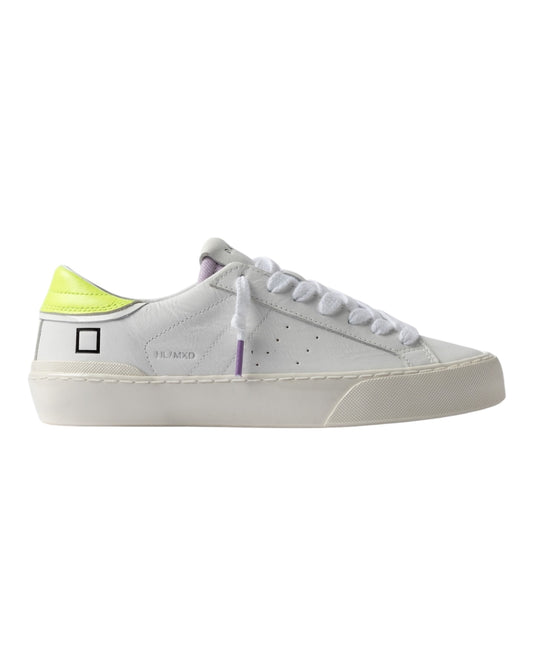 DATE HILL LOW MIX PELLE BIANCA/GIALLA