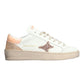 AMA BRAND 4040 SLAM IN PELLE BIANCA/ORO ROSA TALLONCINO ARANCIO
