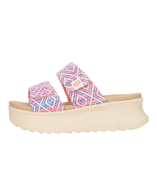 HEY DUDE DELRAY SURF IN TESSUTO ROSA MULTI