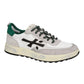 PREMIATA NOUS 7231 IN CAMOSCIO E TELA GRIGIO/BIANCO/VERDE