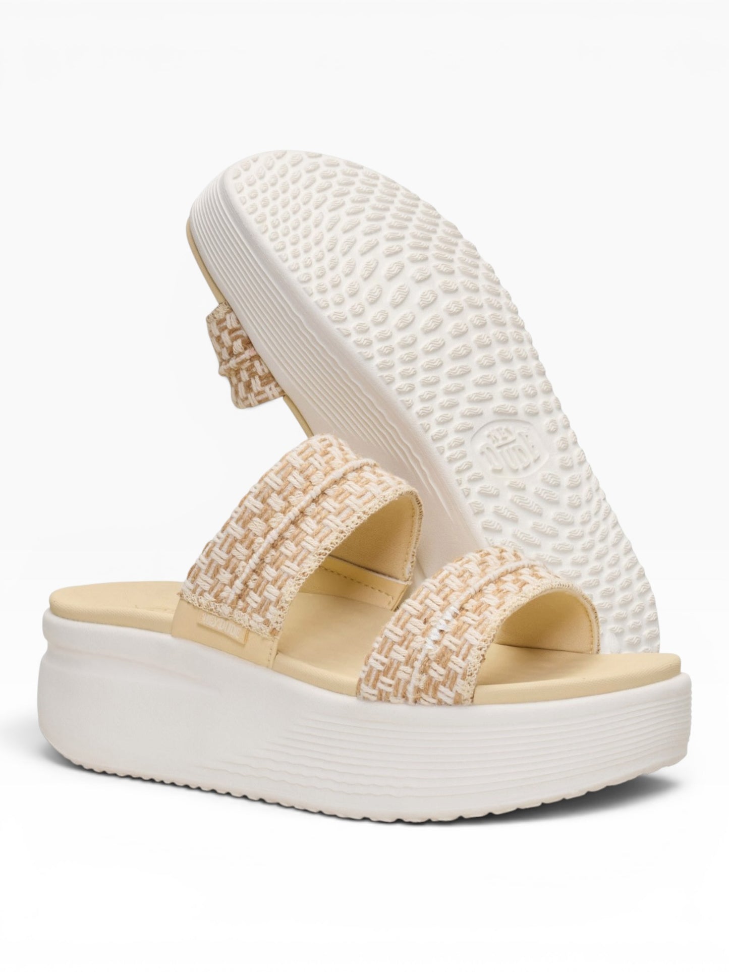 HEY DUDE AUSTIN SLIDE WOVEN 0QT BOLDER TAN