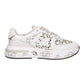 PREMIATA CASSIE 7385 IN PELLE TRAFORATA BIANCA