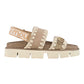 MOU BIO SANDAL SUEDE BIG LOGO BEIGE