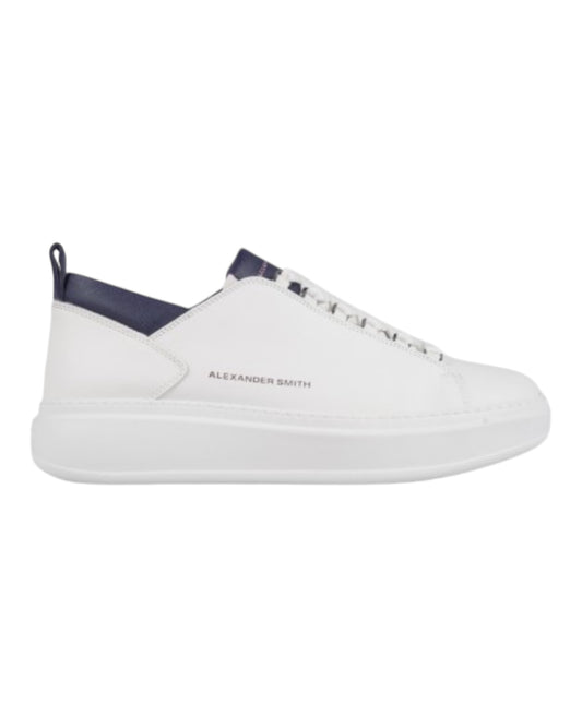 ALEXANDER SMITH WEMBLEY PELLE BIANCA/BLU