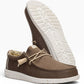 HEY DUDE WALLY STR CANVAS 2LN TEAK BROWN