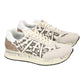 PREMIATA CONNY 7362 IN CAMOSCIO BEIGE TELA ANIMALIER